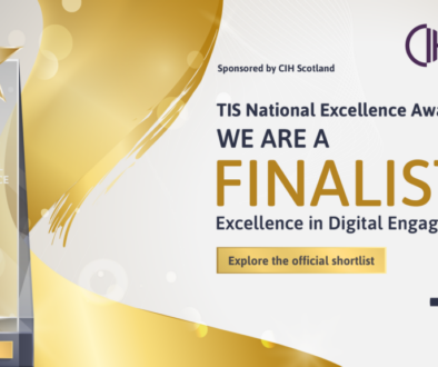 Text reads "We are Finalists"